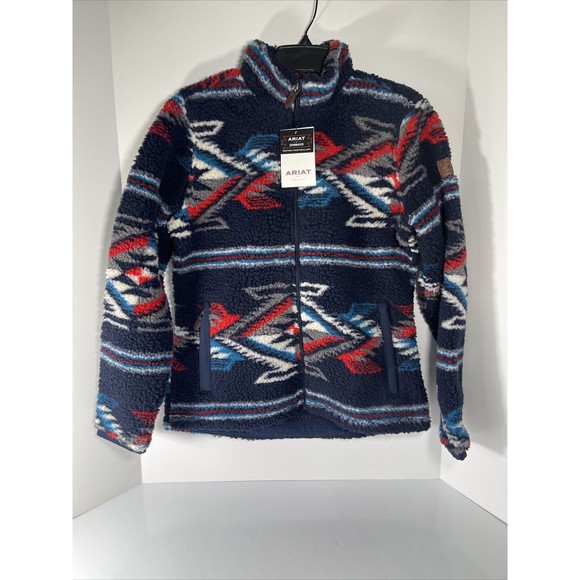 Ariat Jackets & Blazers - Ariat Women's Chimayo Southwestern Sherpa Jacket - Fleece Small Aztec NEW NWT